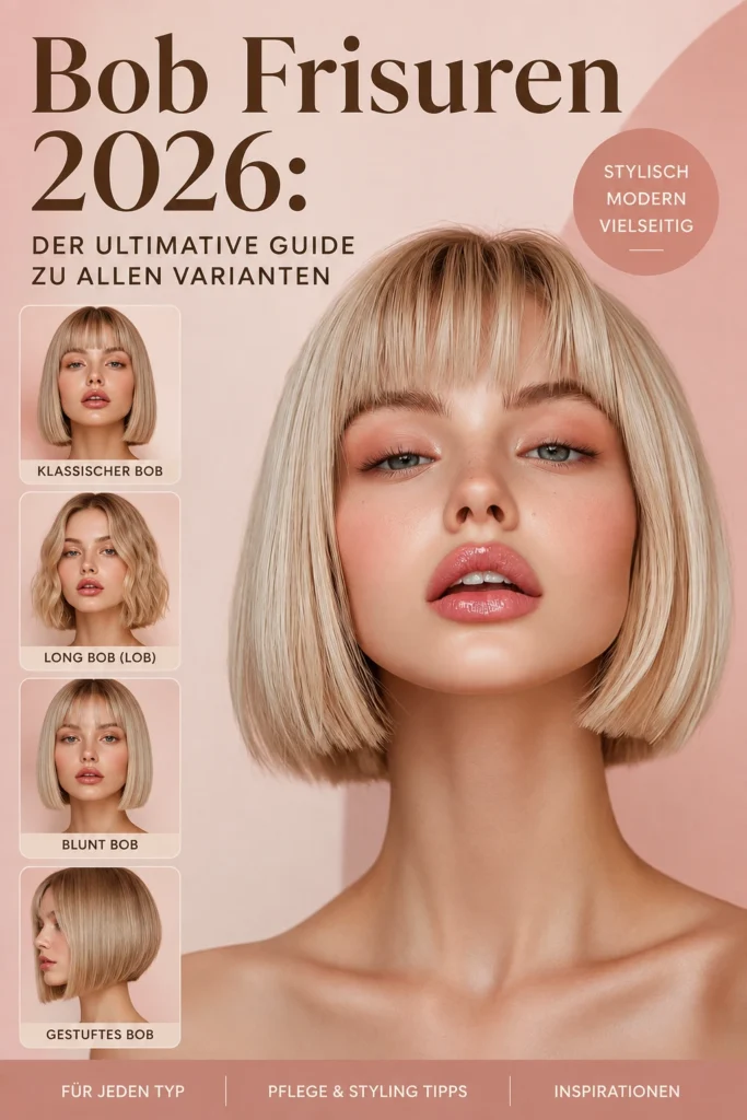 A beautiful girl confident model with short straight blonde Bob hairstyle
