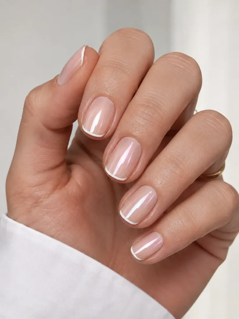 Vergleich Chrome-Effekt und Micro French Nageldesign