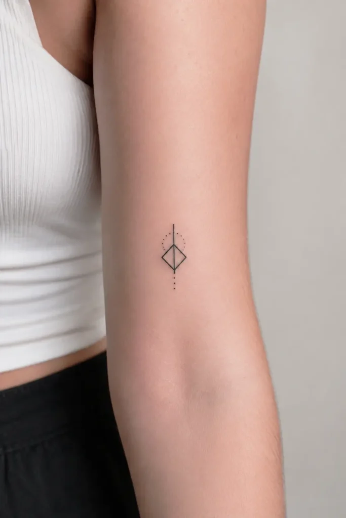 Geometrisches Mini-Tattoo – Minimalistisches Tattoo Design