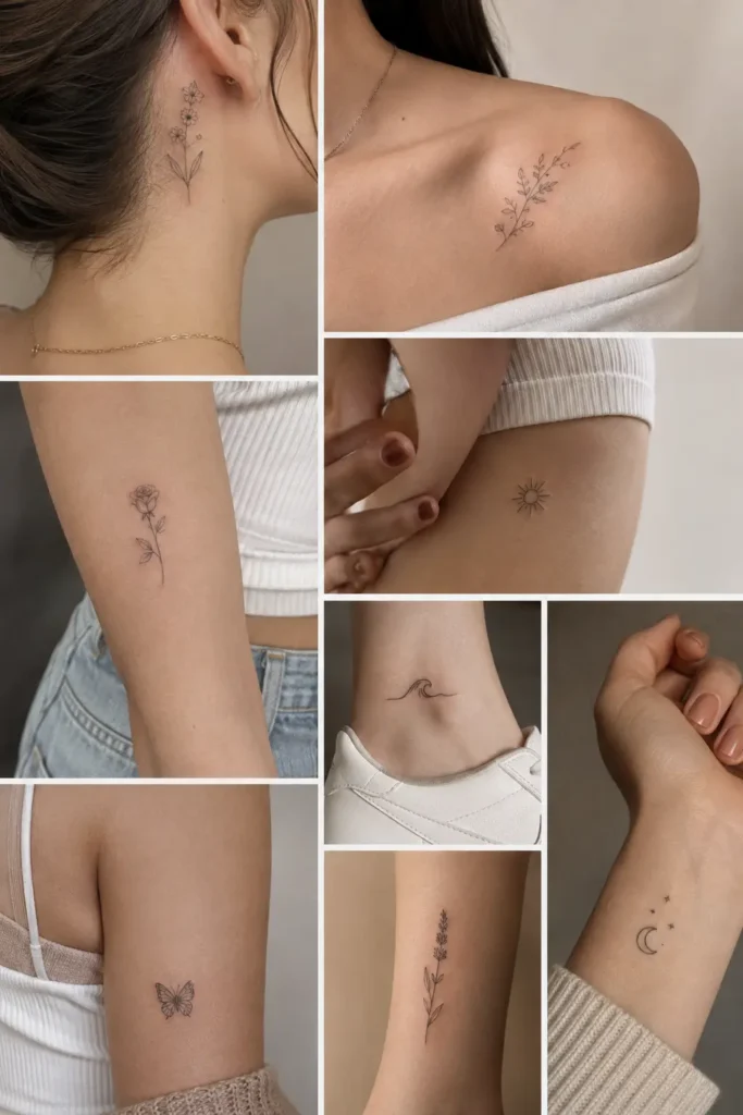 Minimalistische Tattoo-Ideen – Kleine Fine-Line Tattoos