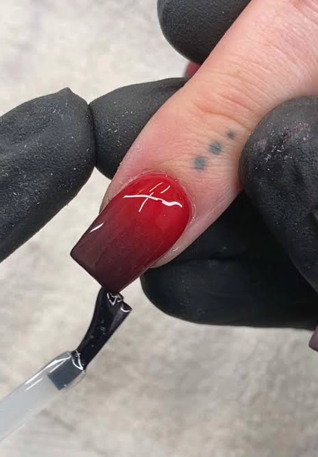 Red Ombré nails – der sanfte Verlauf